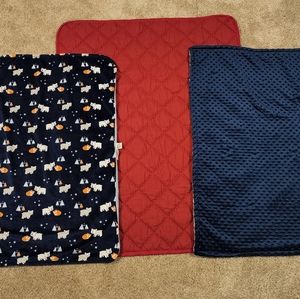 3 crib / cot blankets
